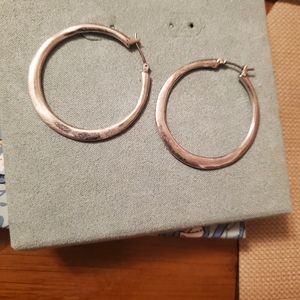 Lucky Brand Silver Hoop earrings
